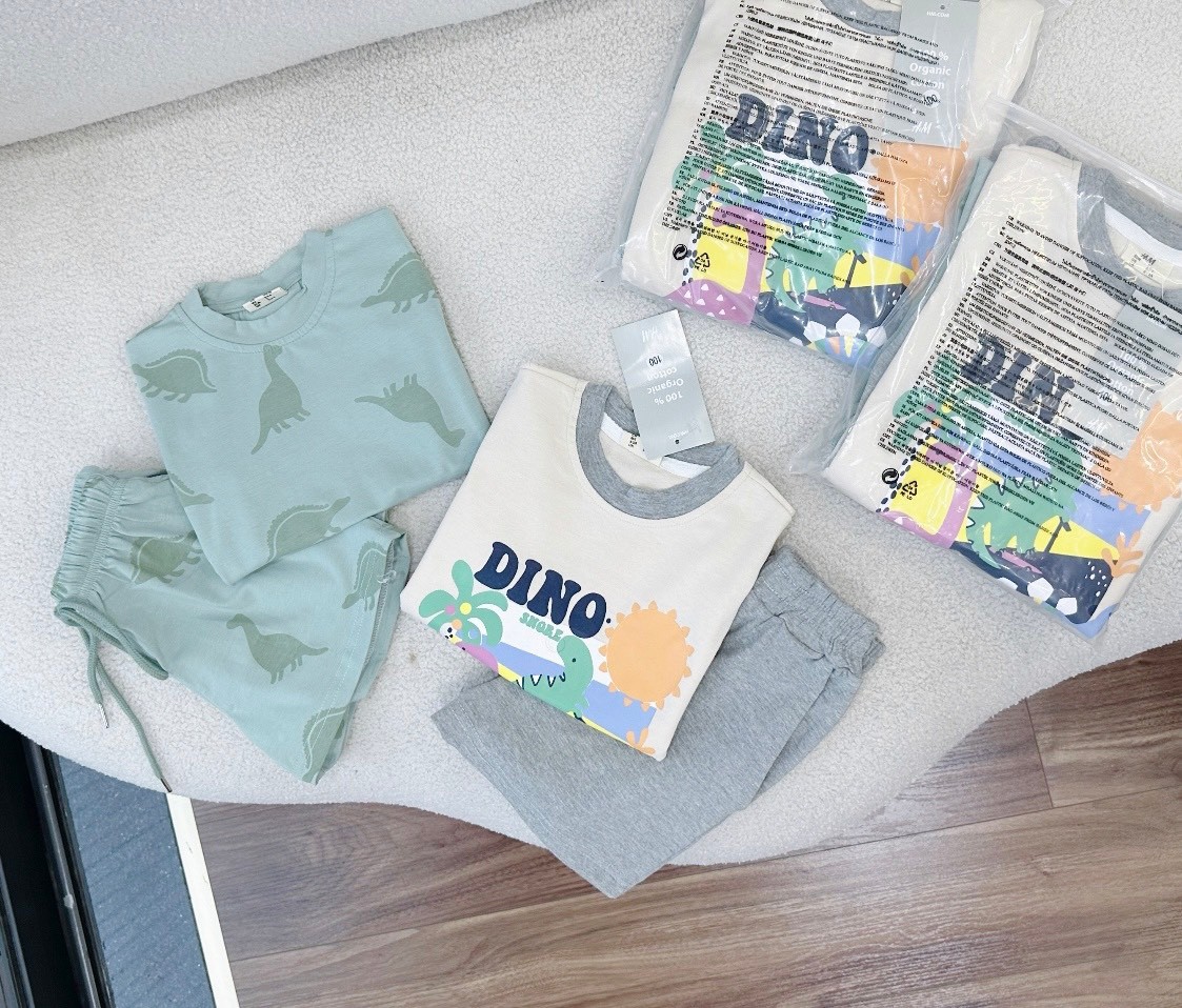 Sét 2 Bộ Cộc Khủng Long Dino Bé