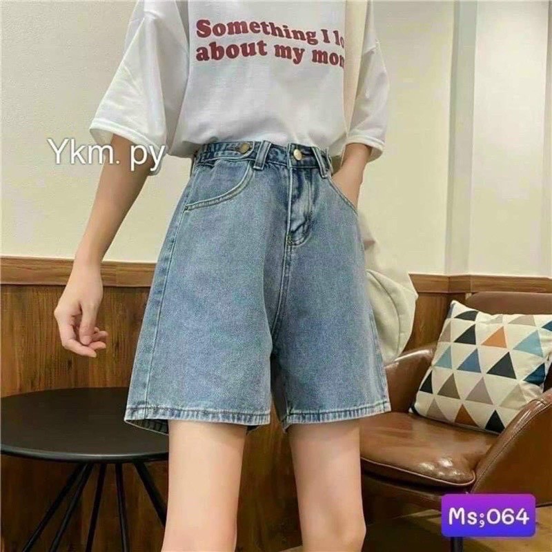 Quần đùi Jeans Ống Rộng