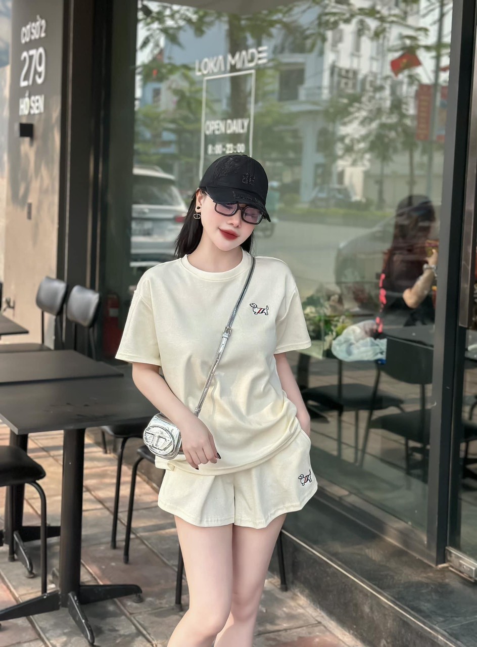 Bộ Cộc Nhũ In Chó 4 Màu