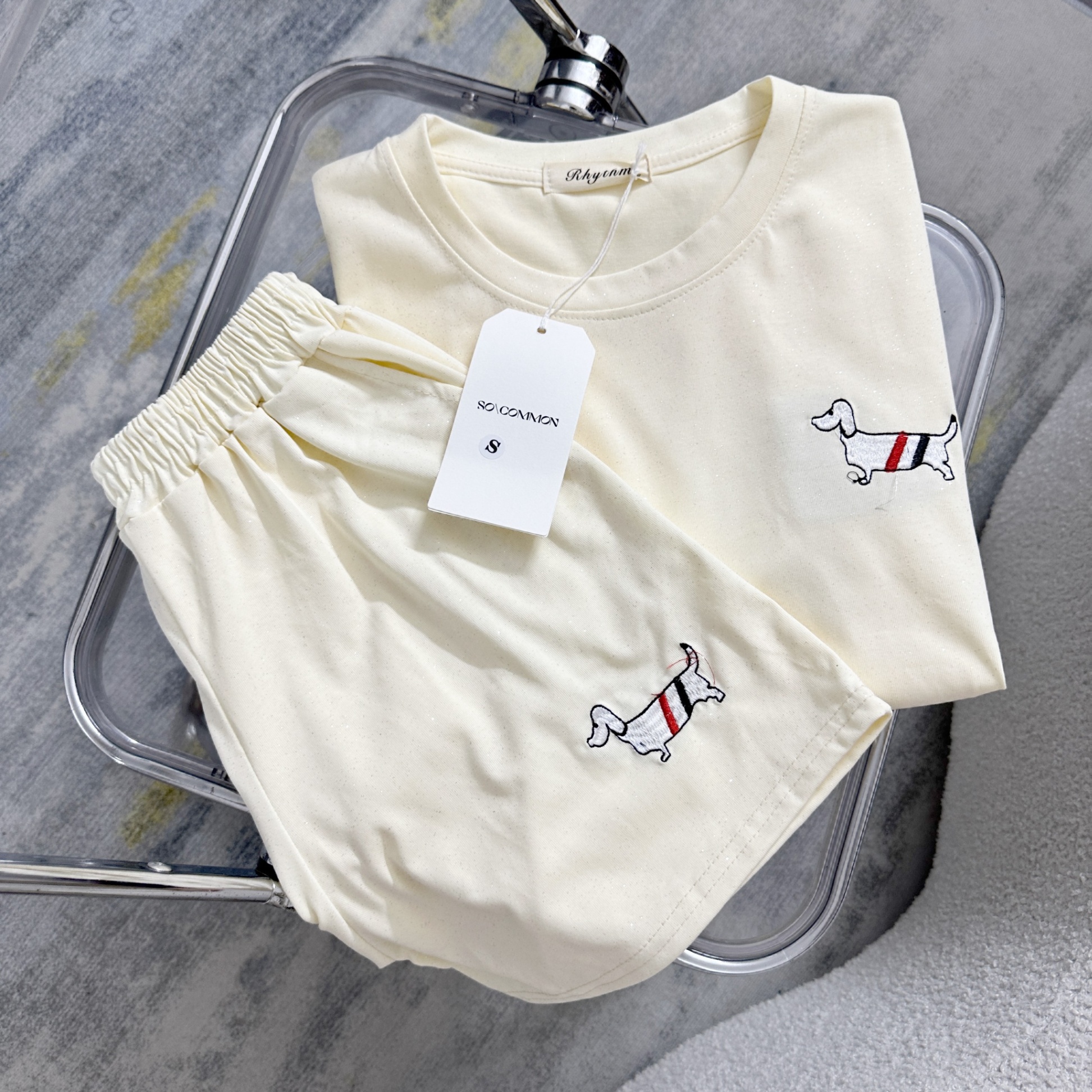 Bộ Cộc Nhũ In Chó 4 Màu