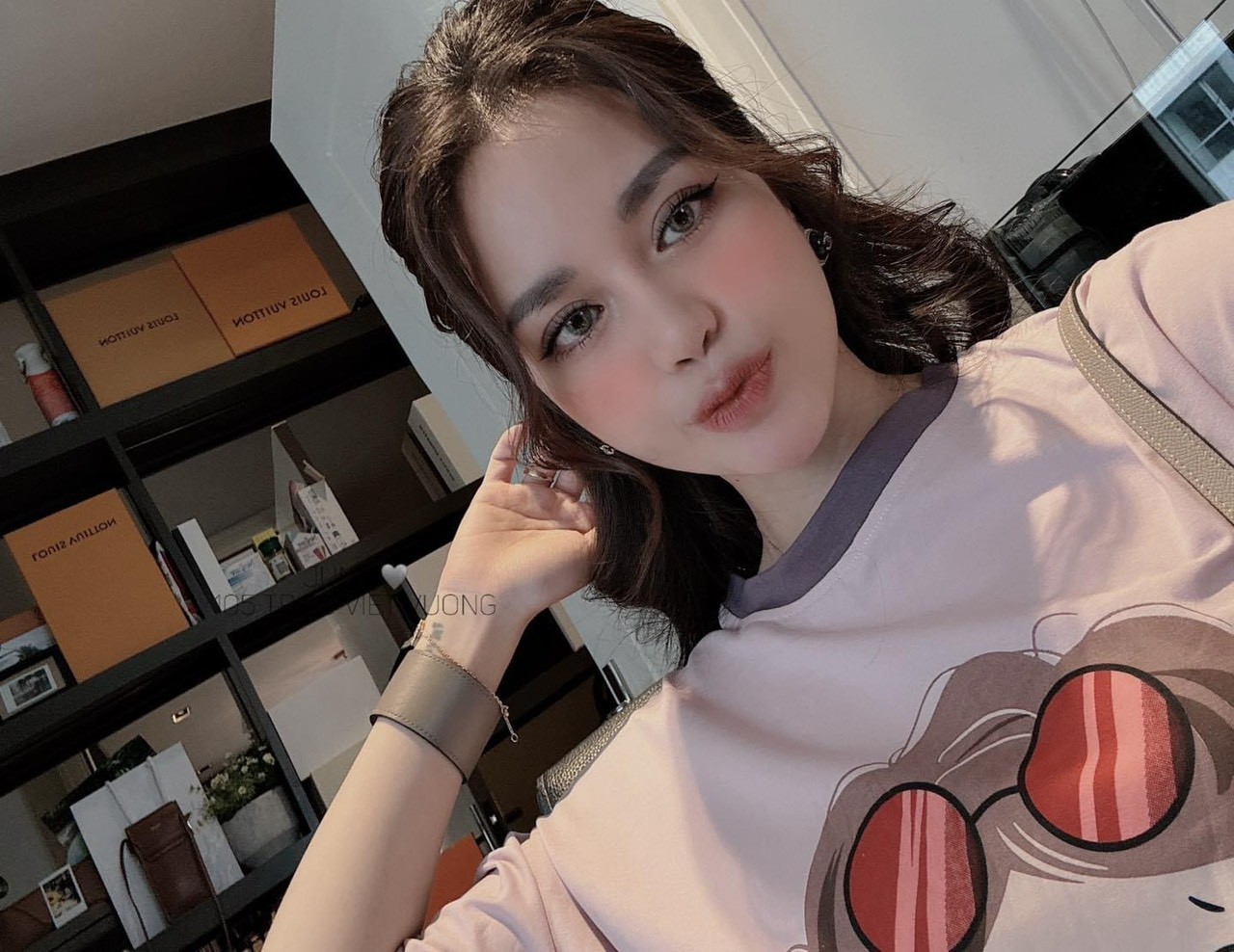 Bộ Cộc Phối Cổ Tím In Bé Gái