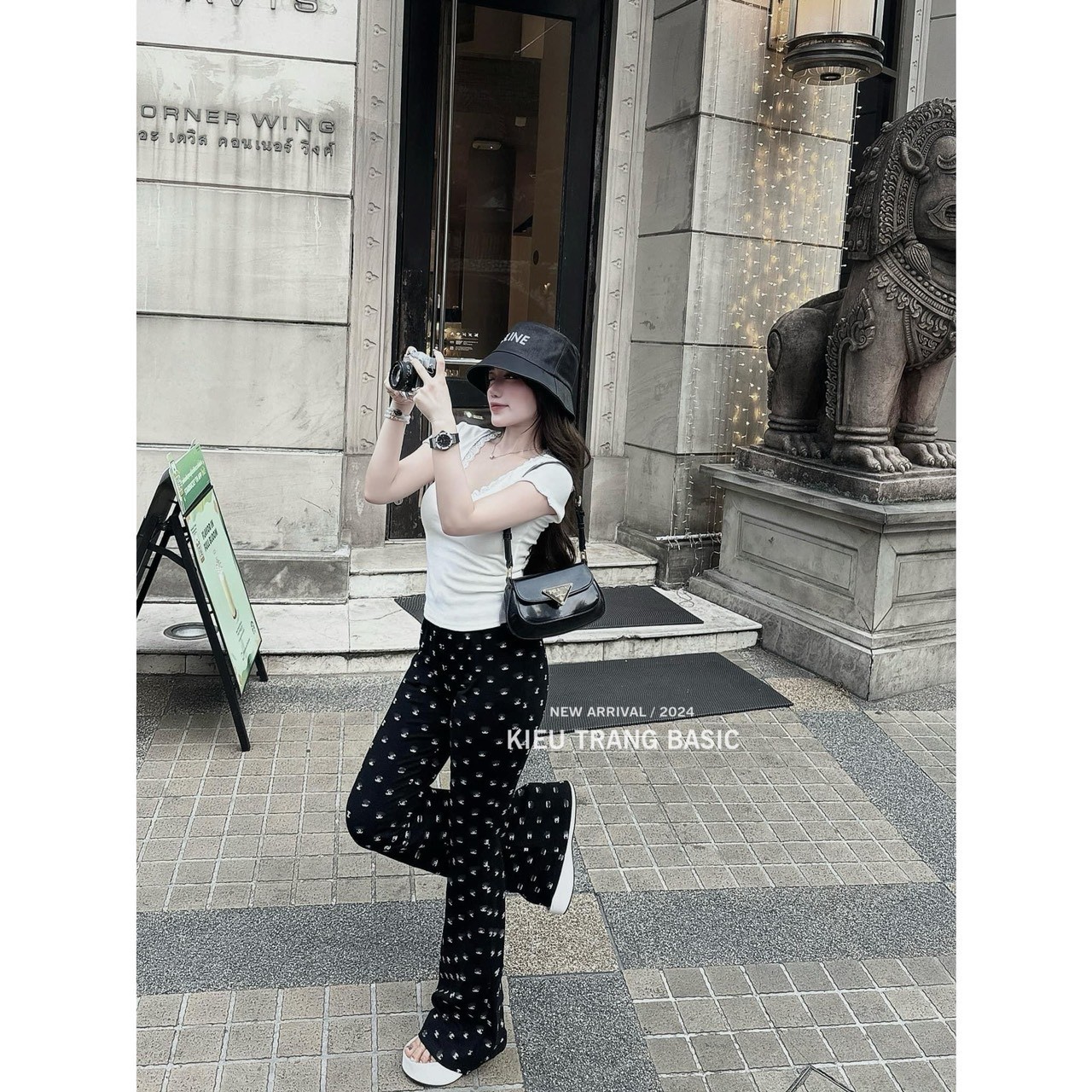 Sét 2 Áo Tăm Croptop Cổ Phối Ren