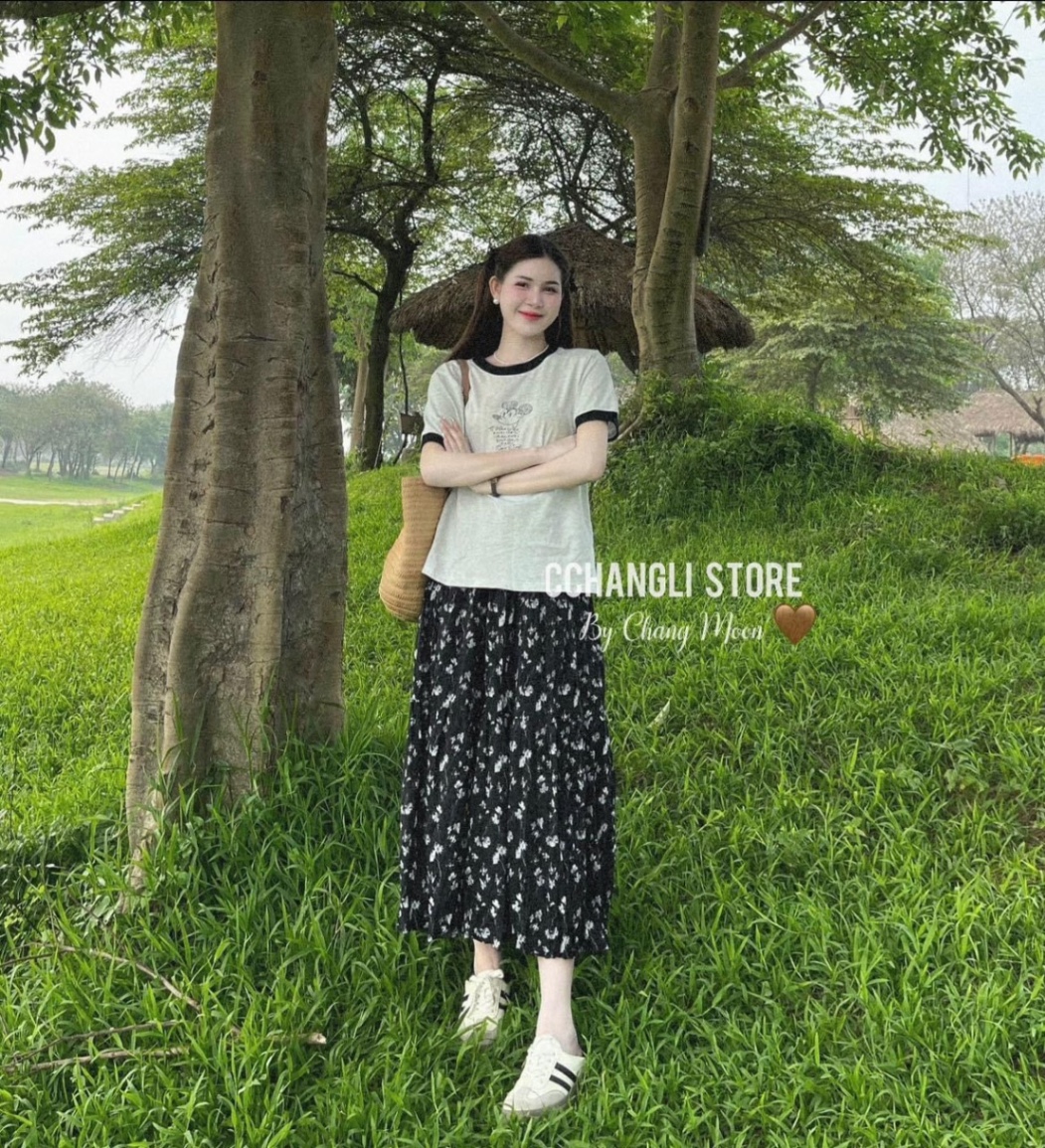 Set CV Hoa Nhí Kèm Áo Phông MK