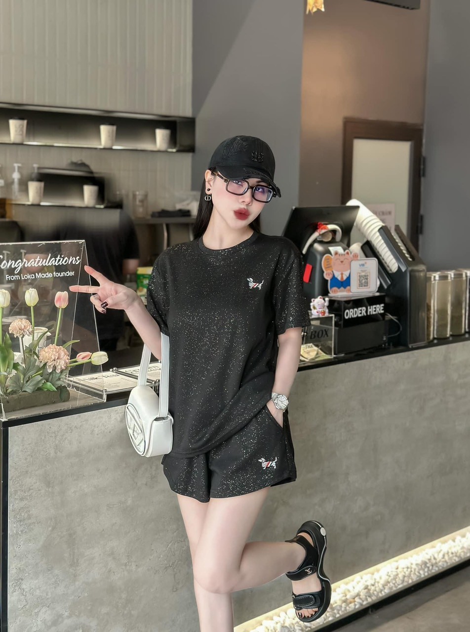 Bộ Cộc Nhũ In Chó 4 Màu