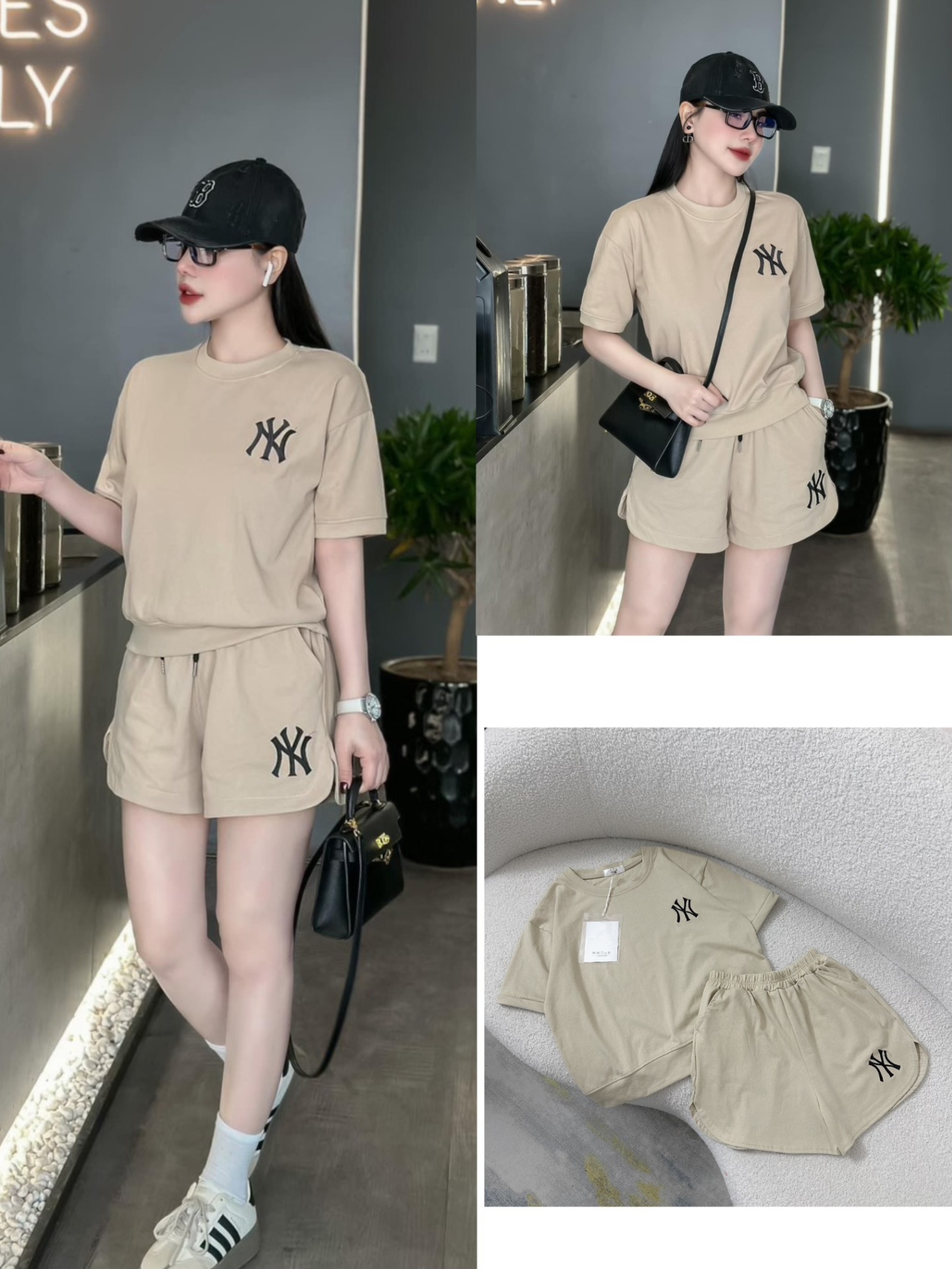 Bộ Cộc NY Bo Gấu Áo 3 Màu