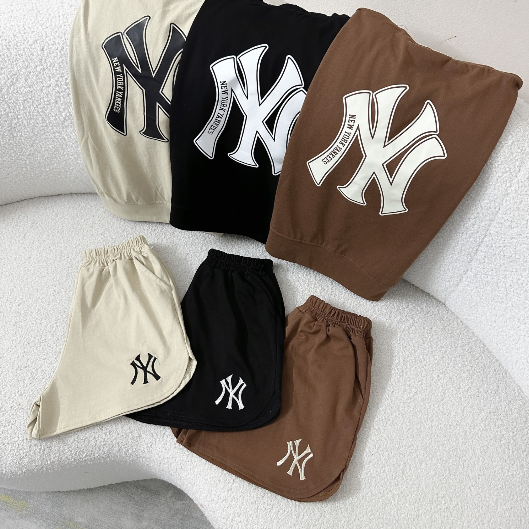 Bộ Cộc NY Bo Gấu Áo 3 Màu