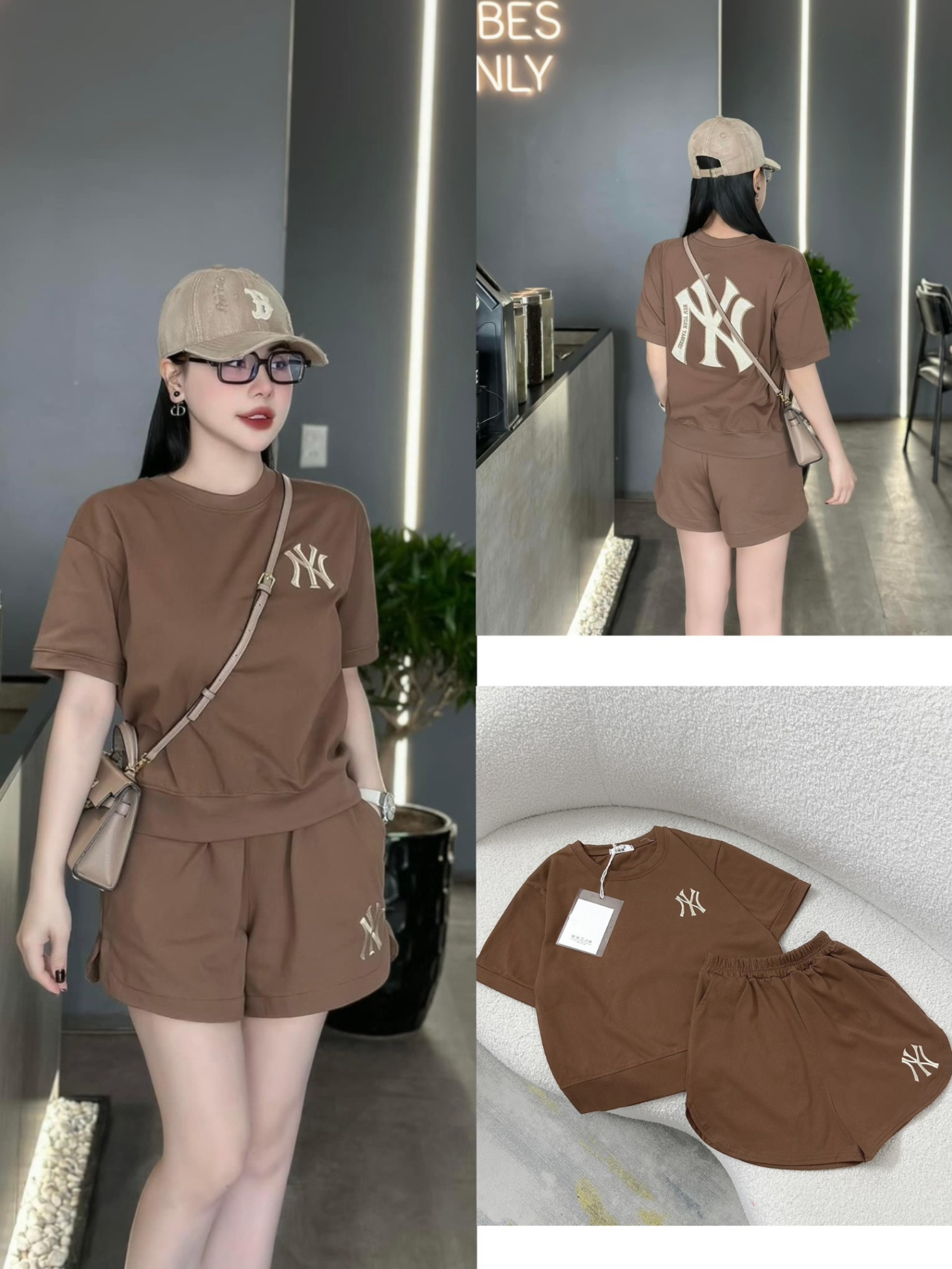 Bộ Cộc NY Bo Gấu Áo 3 Màu