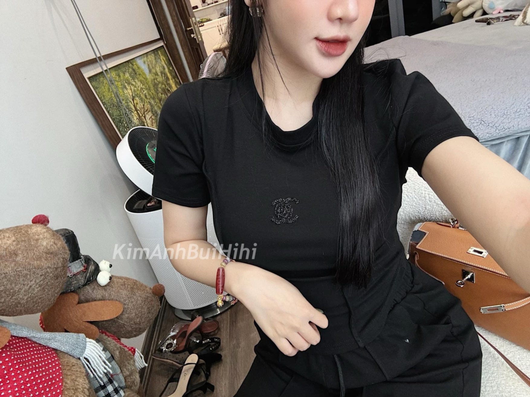 Bộ Quần Suông Gân Áo Chanel