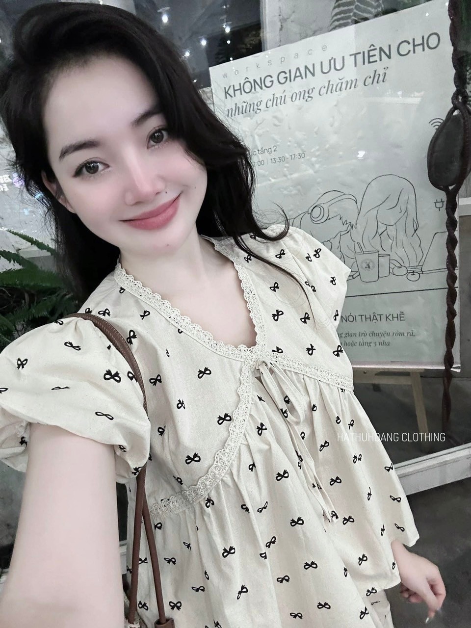 Bộ Đũi Nơ Cổ V Phối Ren