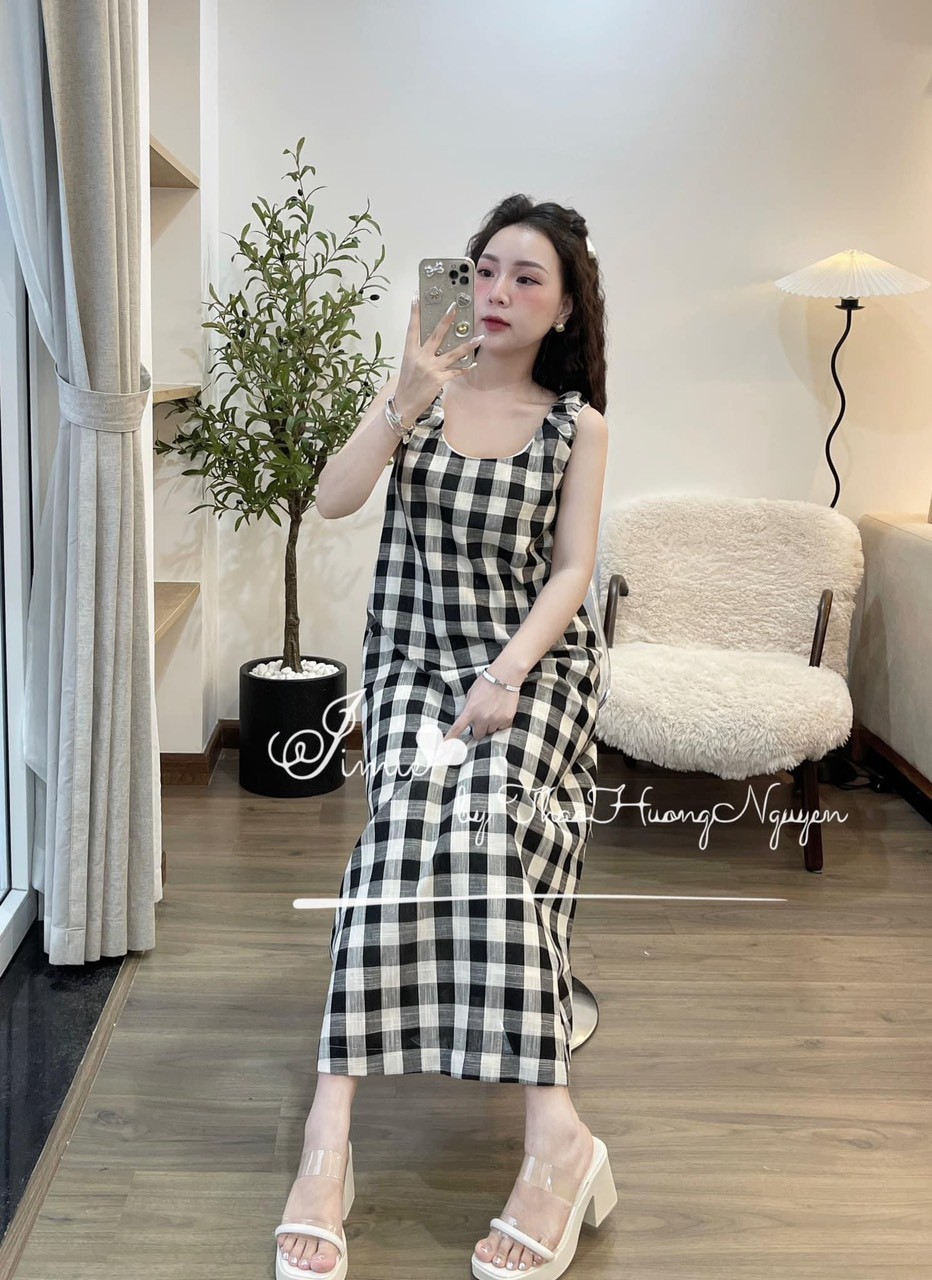 Váy Suông Kẻ Caro 2 Màu