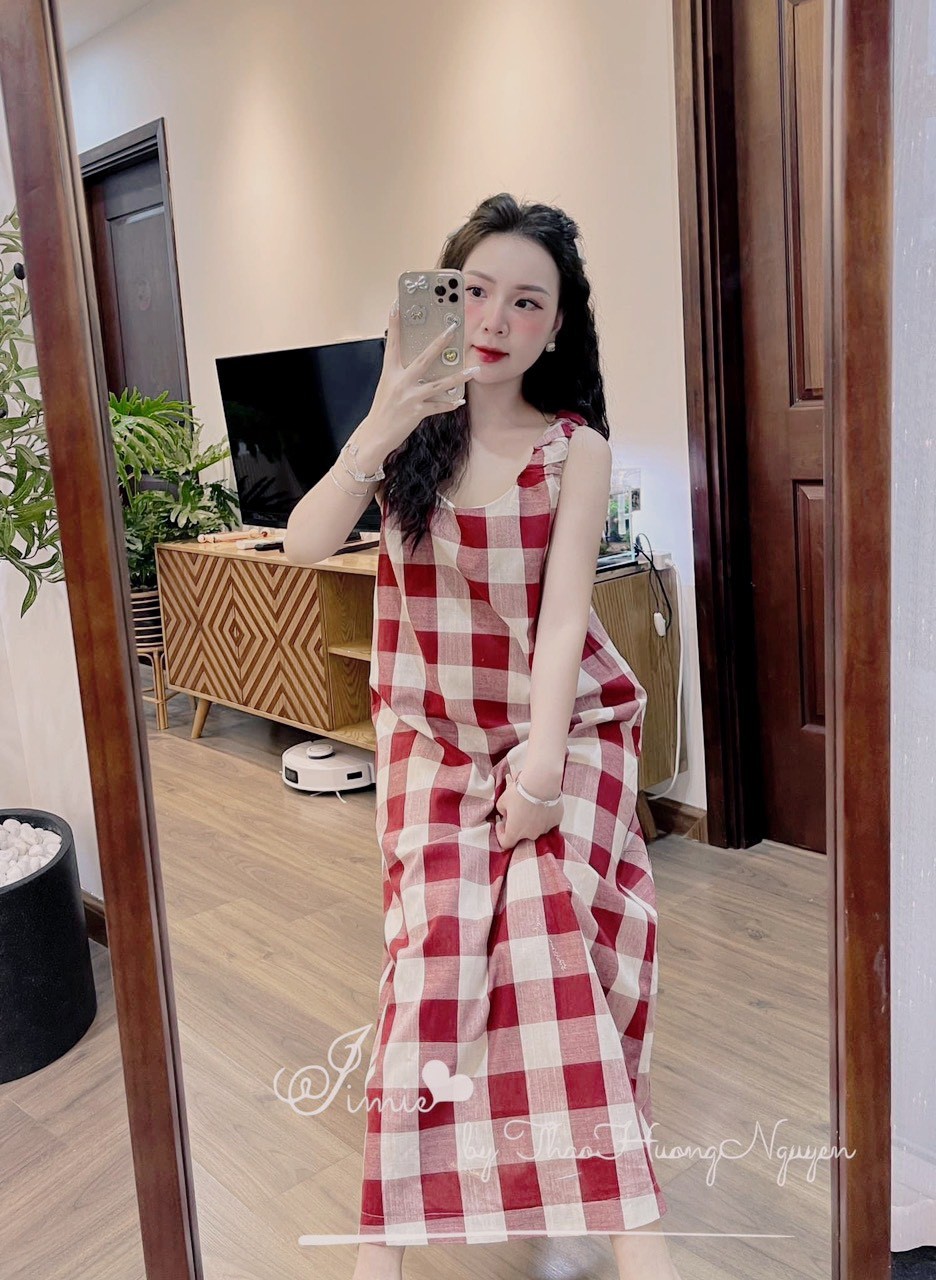 Váy Suông Kẻ Caro 2 Màu