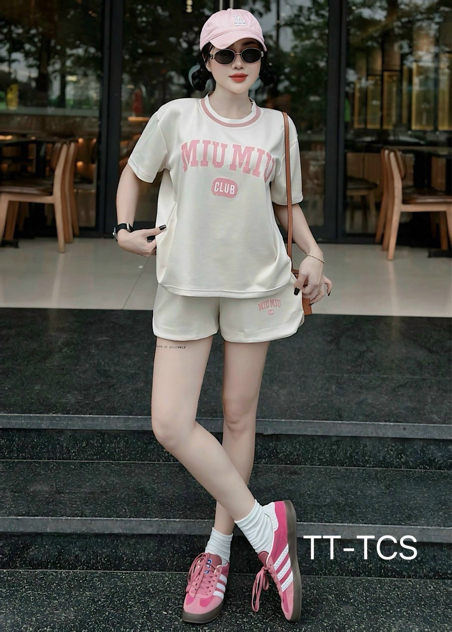 Bộ Cộc Xốp Miu Miu Phối Màu