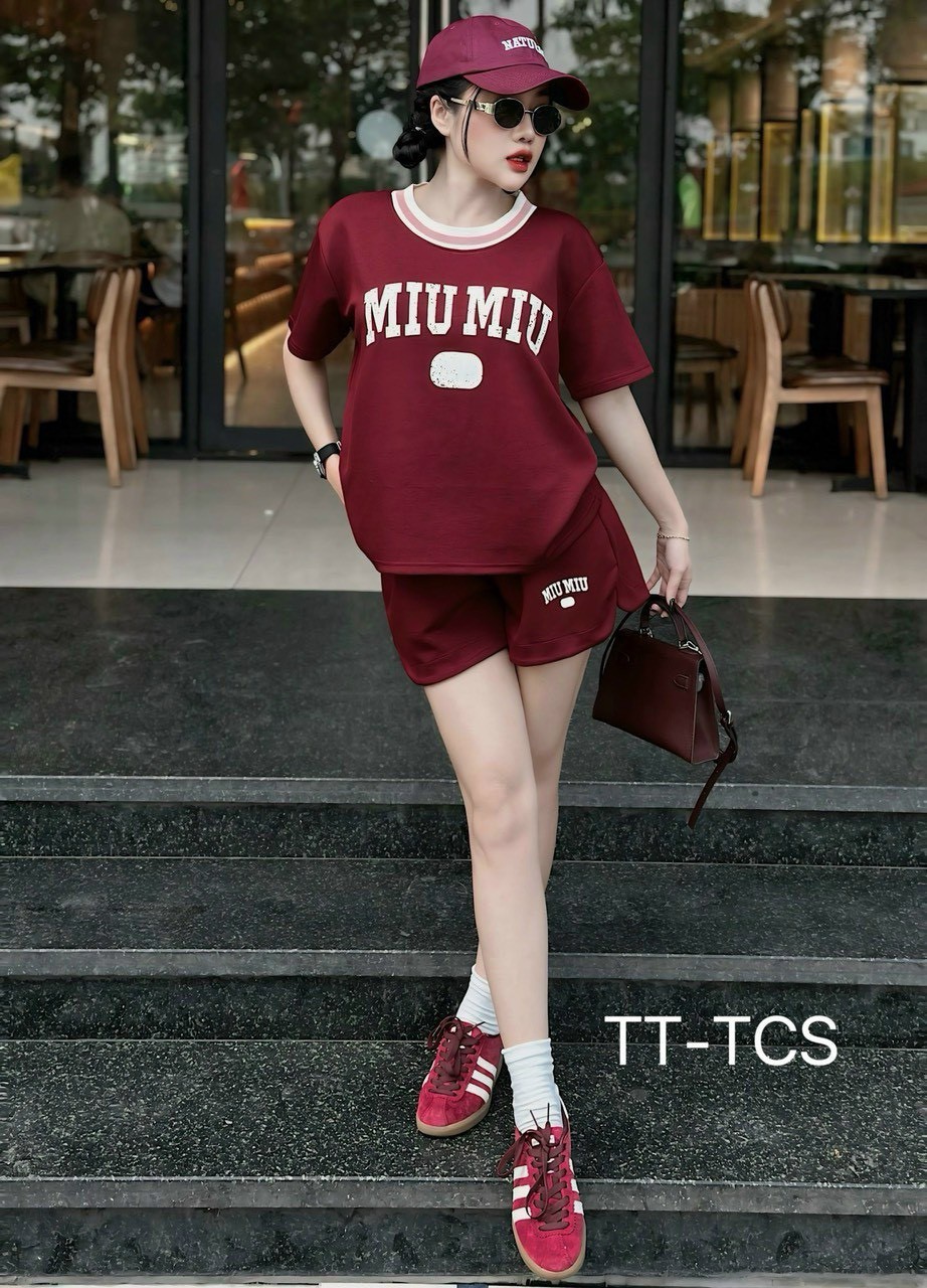 Bộ Cộc Xốp Miu Miu Phối Màu