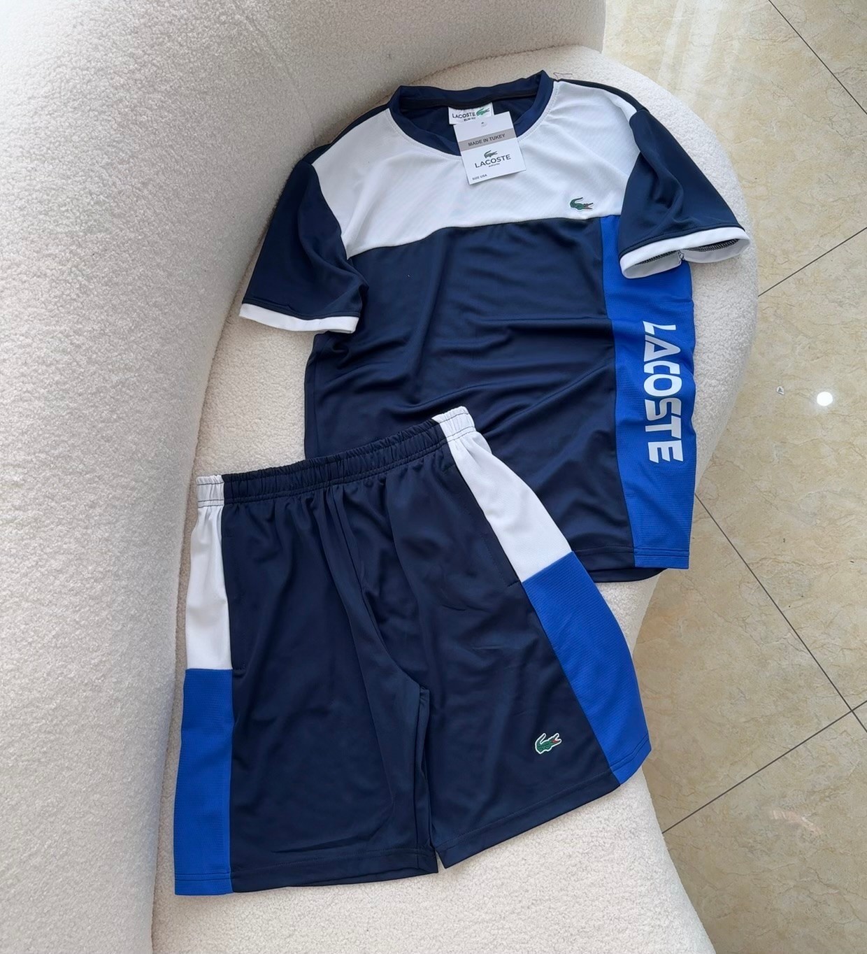 Bộ TT Lacoste Nam Phối Màu