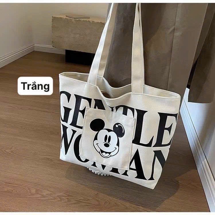 Túi Tote Chữ Mickey 3 Màu