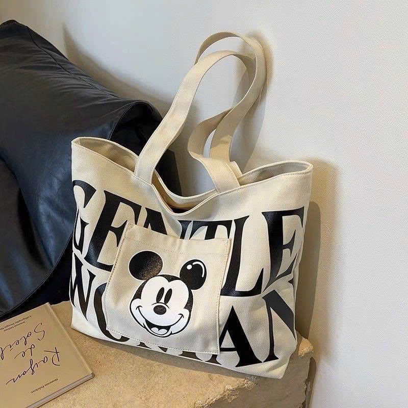 Túi Tote Chữ Mickey 3 Màu