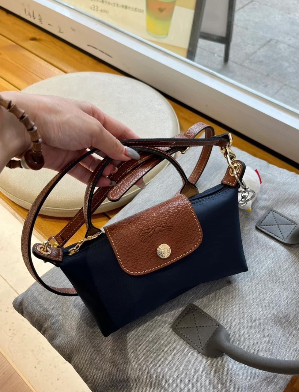 Túi Longchamp Tuồn Xanh Đen