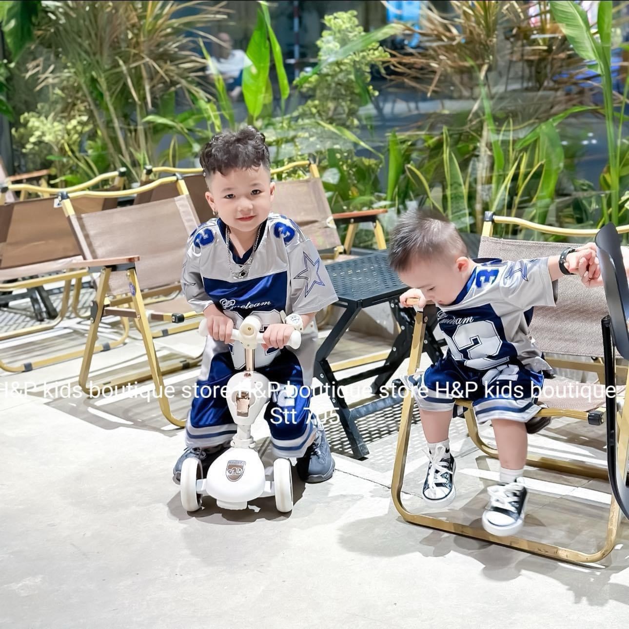 Sét 2 Bộ TT Than Trắng In Số 32 Bé Trai