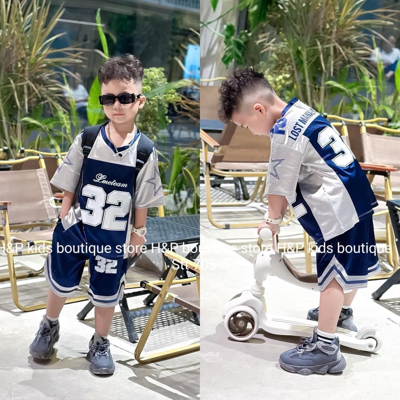 Sét 2 Bộ TT Than Trắng In Số 32 Bé Trai