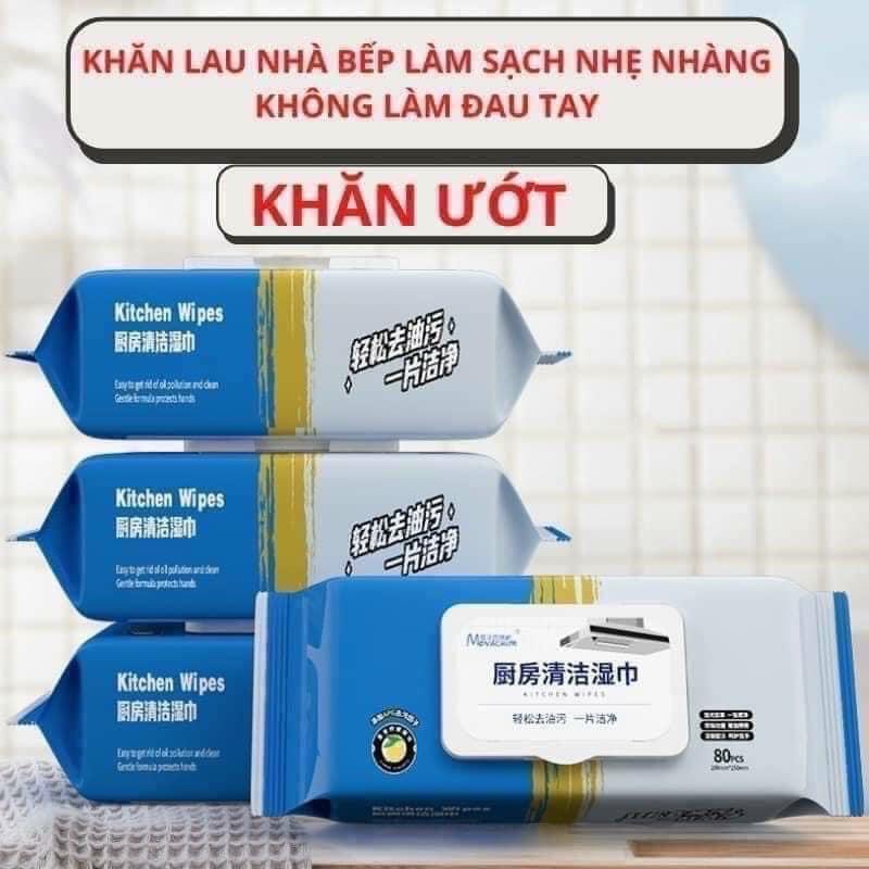 Combo 3 gói khăn ướt lau bếp đa năng