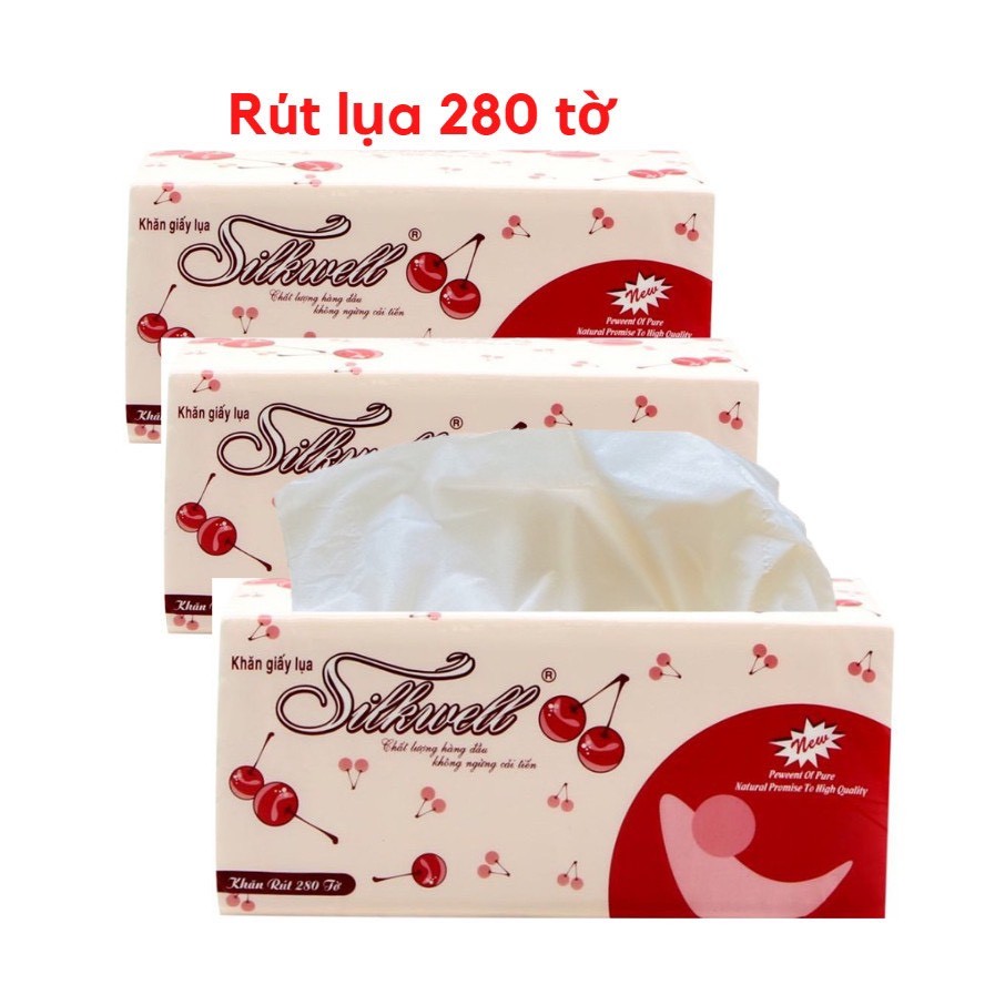 Sét 4 Bịch Giấy Ăn Rút Silkwel