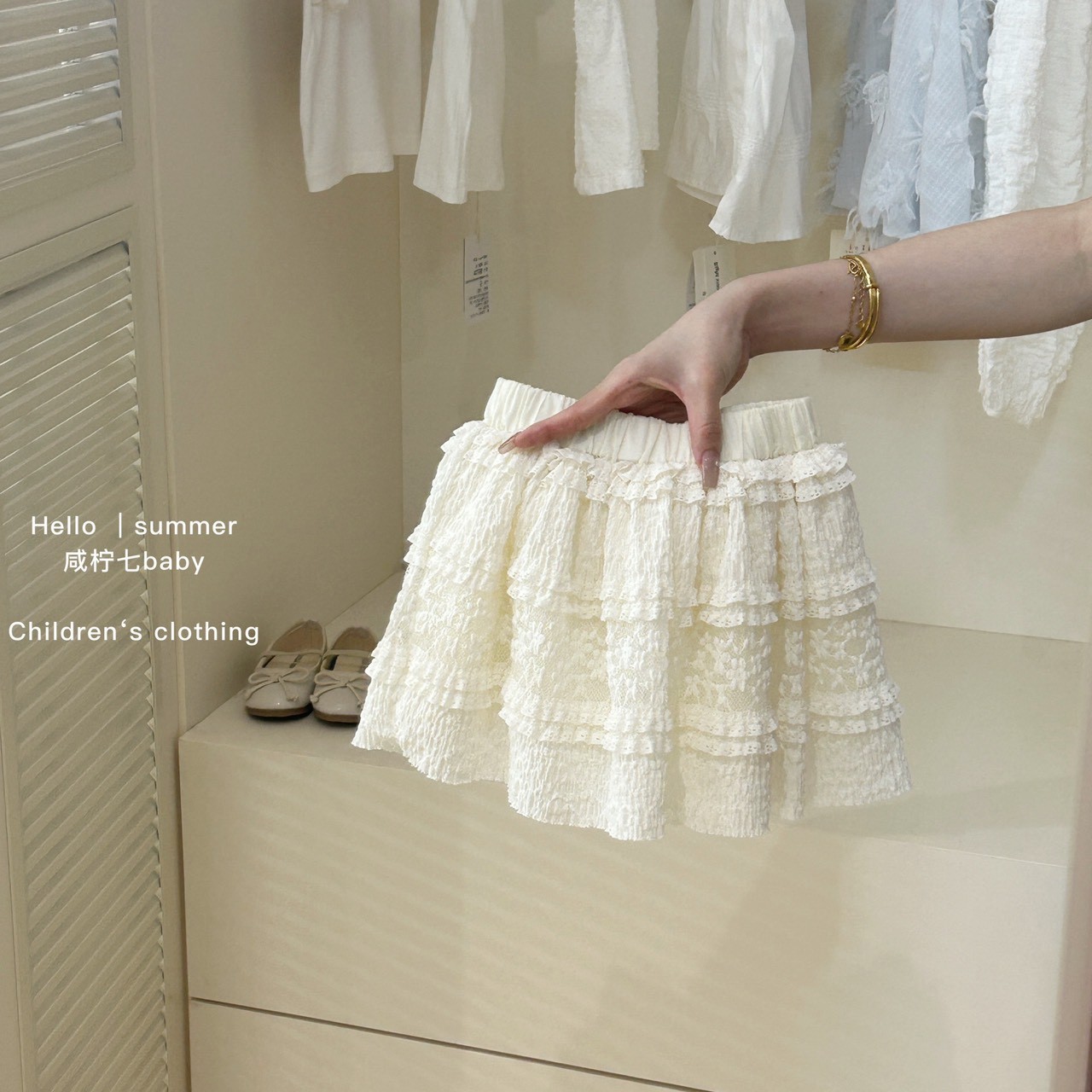 Sét CV Tầng Áo Kẻ Caro Đỏ Cherry Cho Bé
