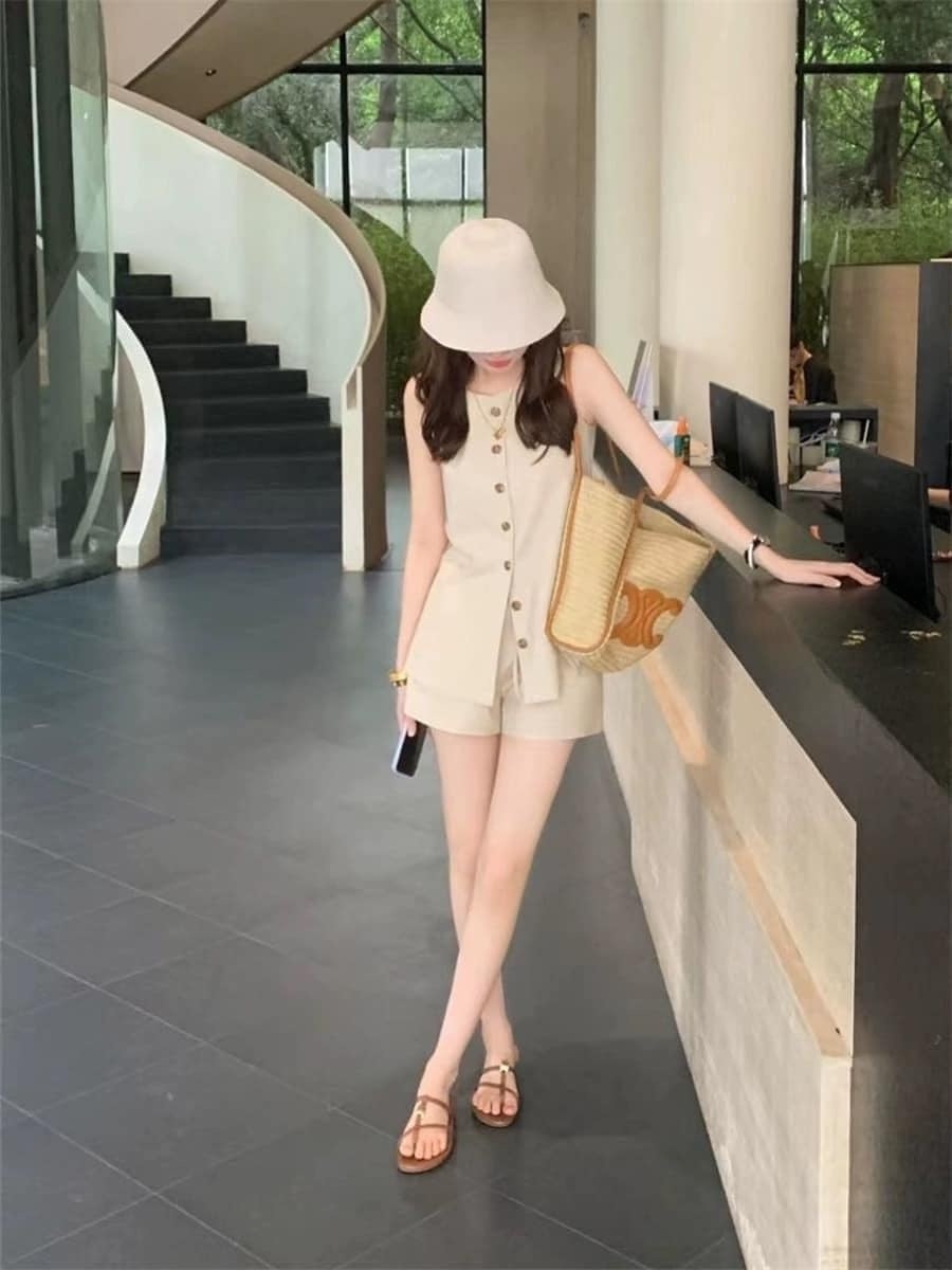 Bộ Cộc Be Cúc Gỗ Sát Nách