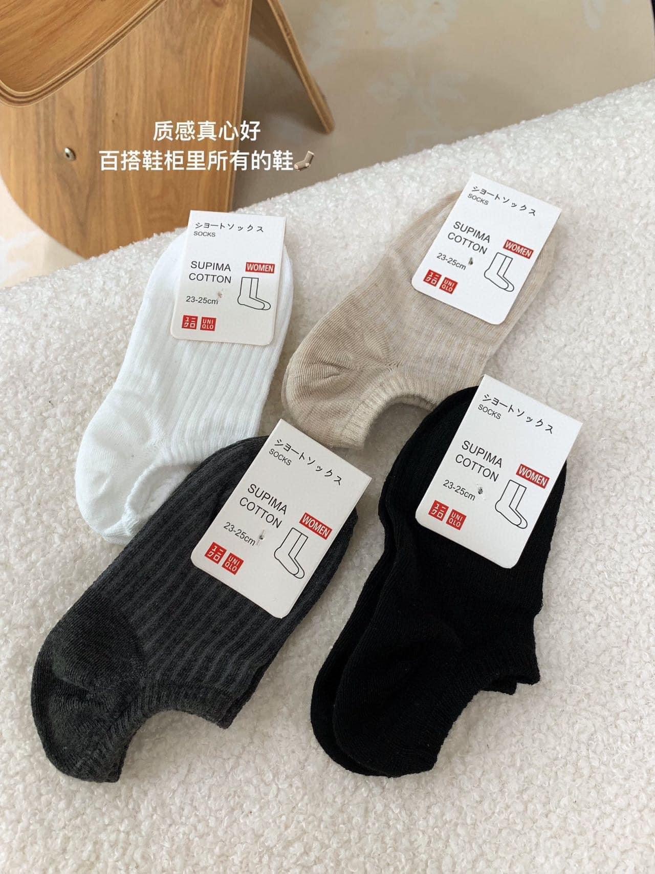 Sét 8 Đôi Tất Uni Gân Cổ Ngắn