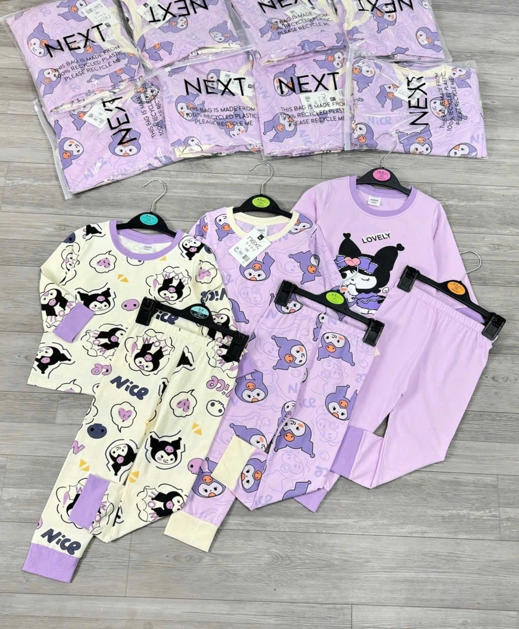 SET 3 BỘ KUROMI TÍM Bé