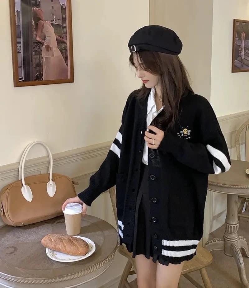 Áo Khoác Cardigan Len Cache