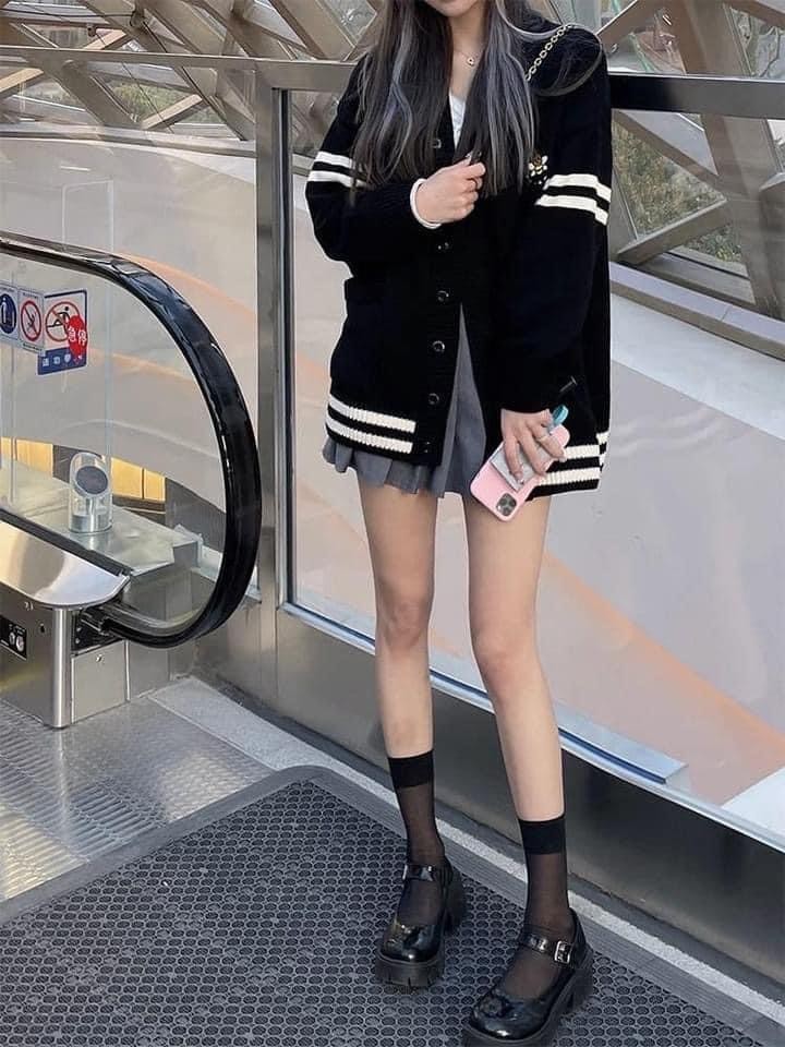 Áo Khoác Cardigan Len Cache