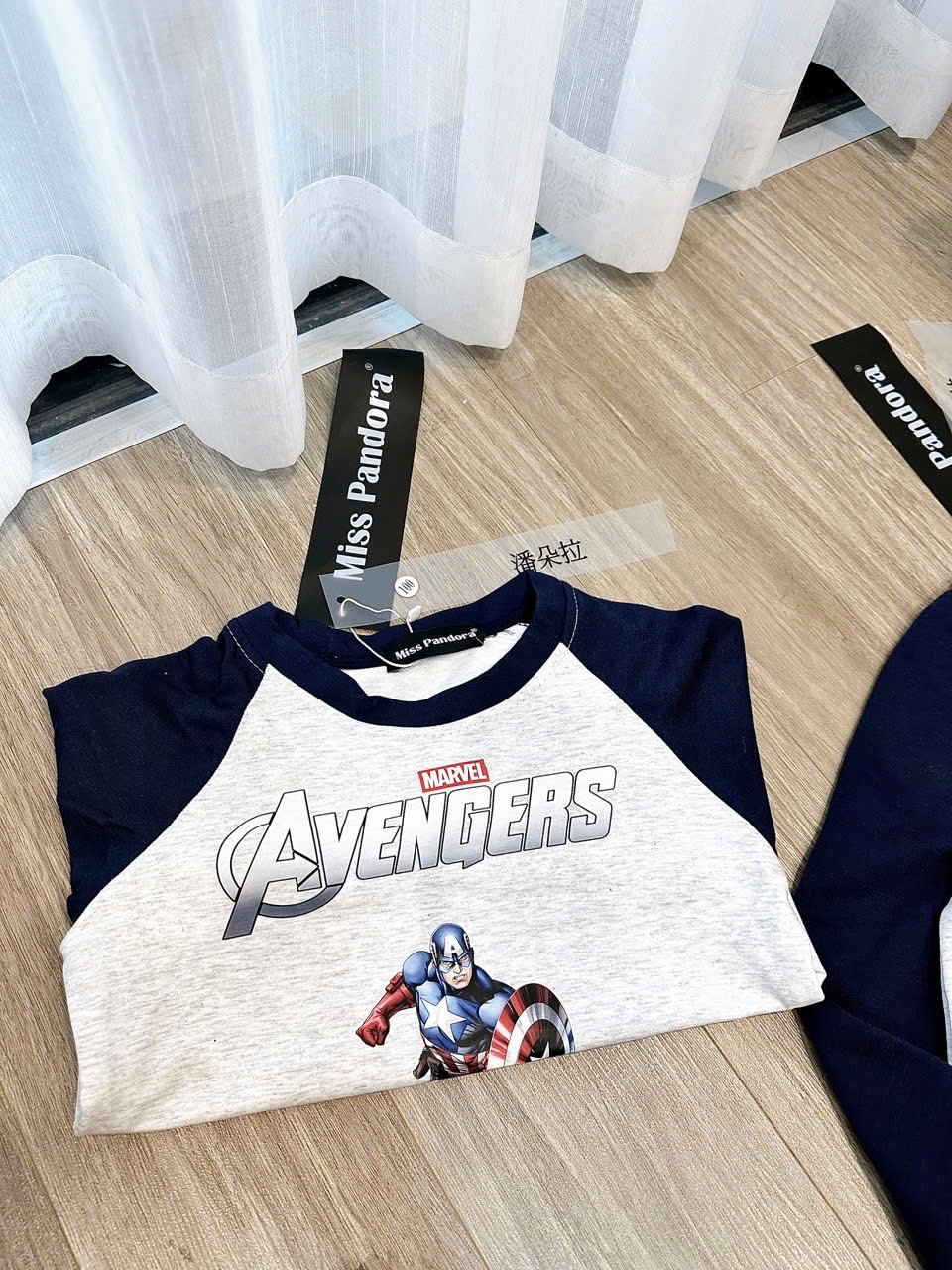 Bộ Bé Trai Avengers Xanh Than