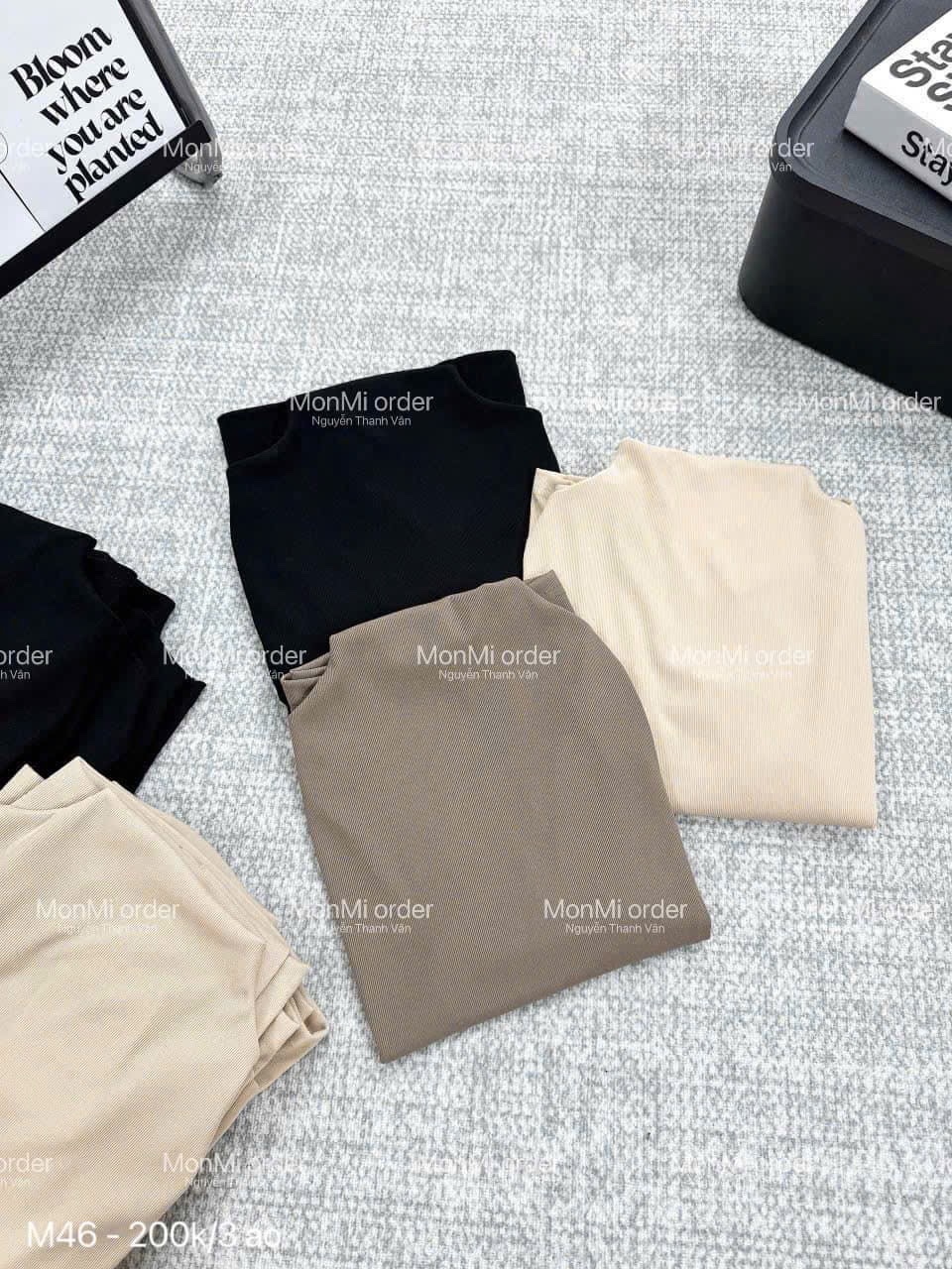 Set 3 Áo Tăm Cổ 3 Phân