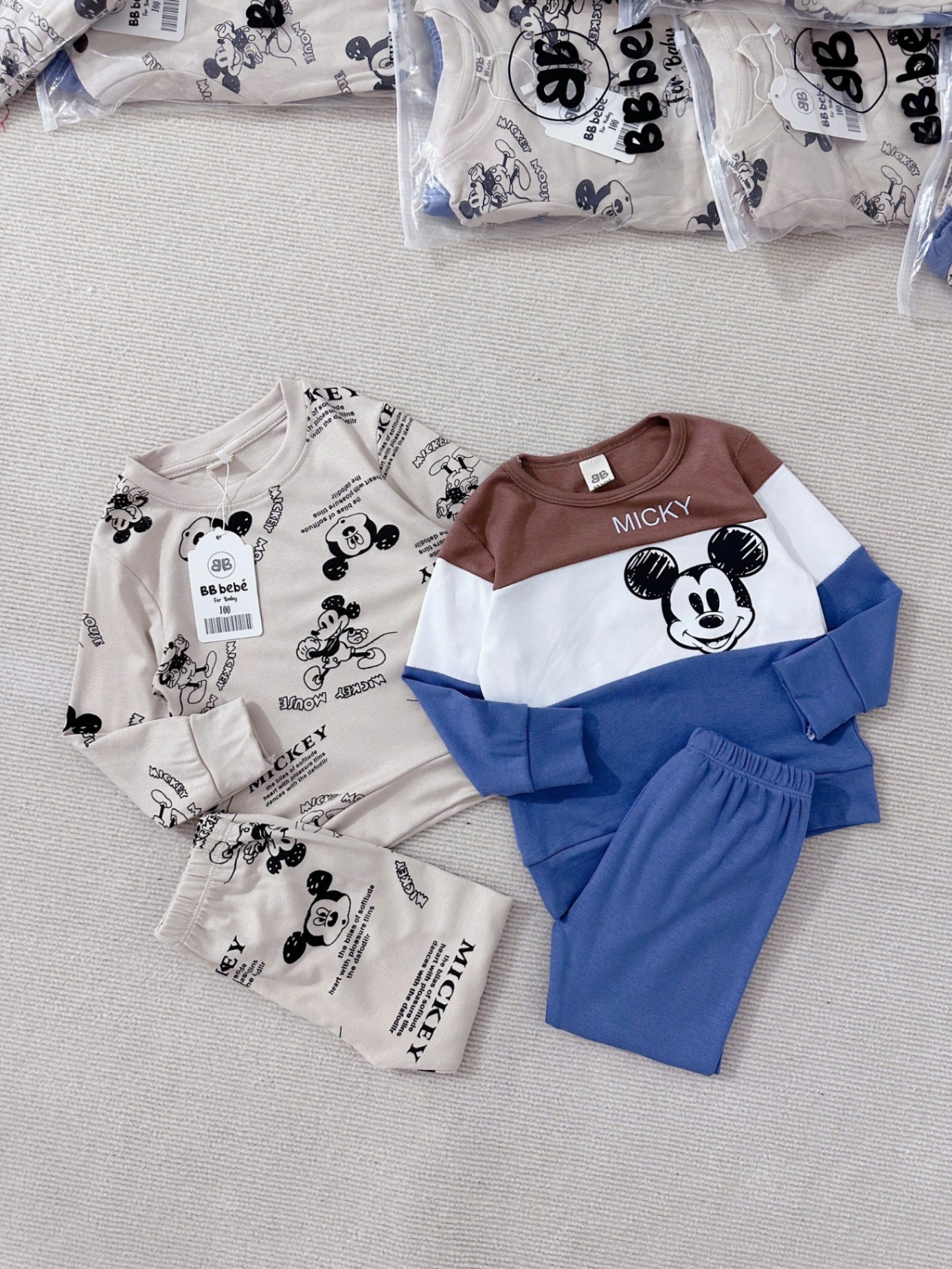 Sét 2 Bộ Zip Mickey DT Cho Bé Trai