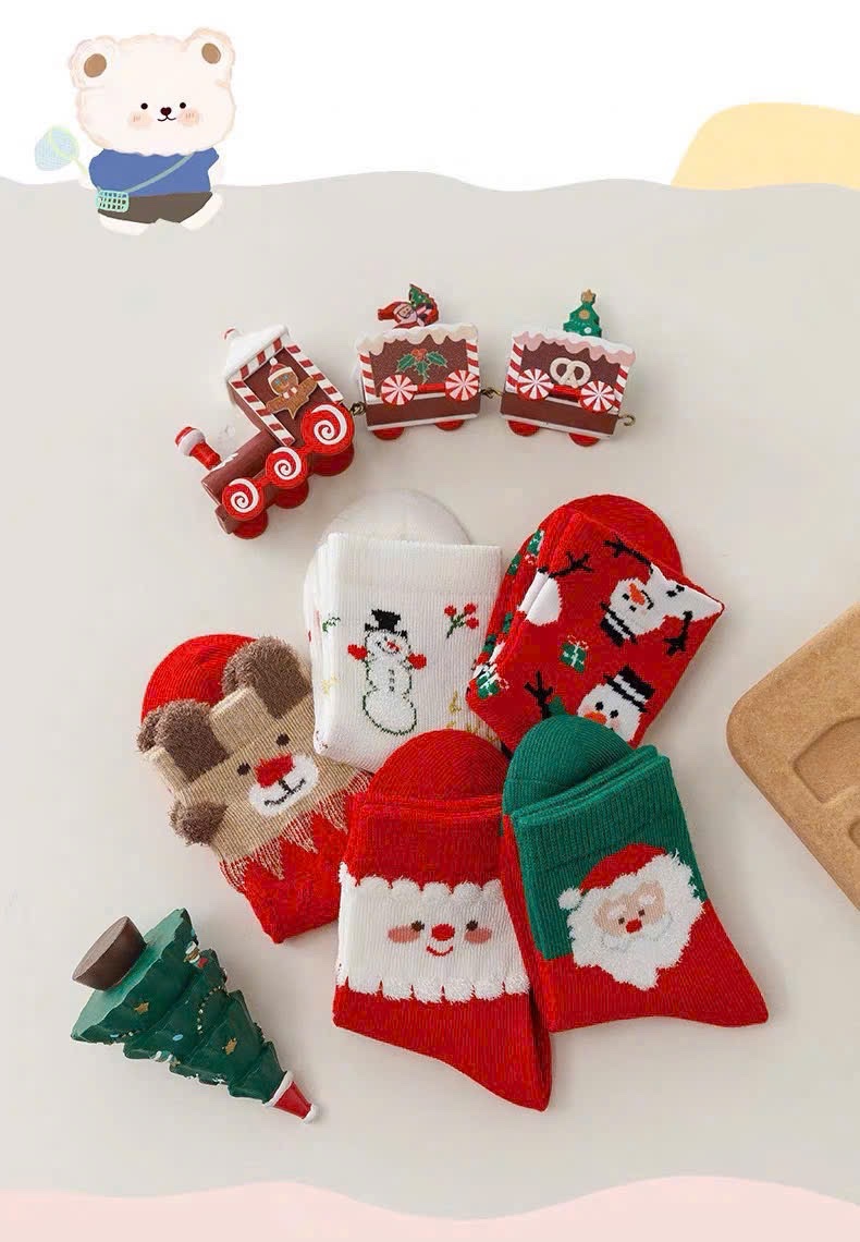 Set 10 Tất Noel Bé