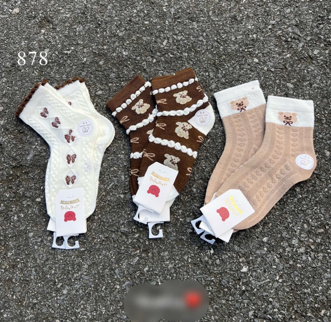 Set 10 Tất Cao Cổ Gấu Nơ Bé