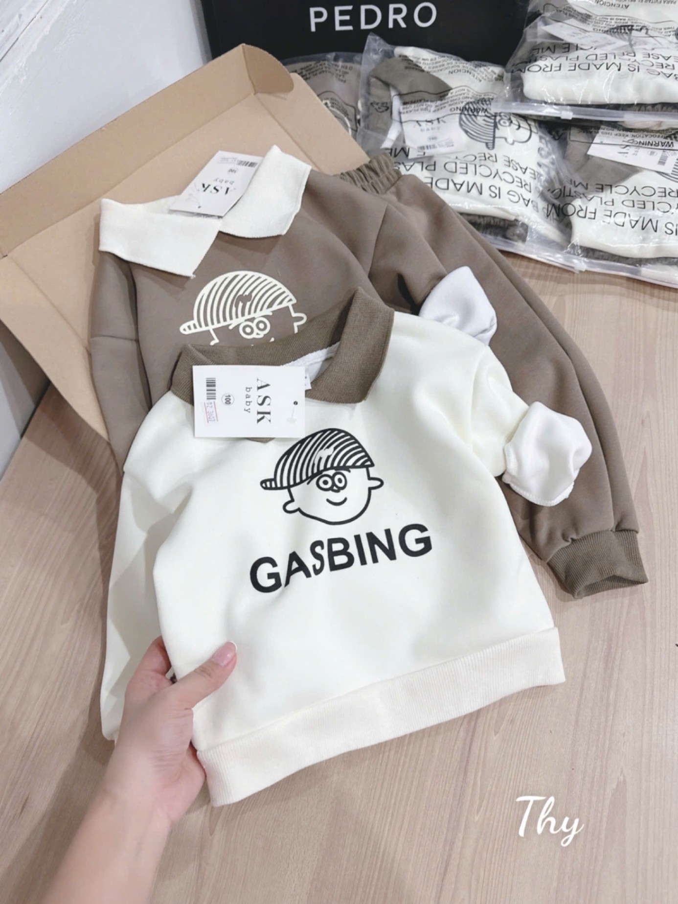 Bộ Nỉ 2 Da Gasbing Cổ Đức Cho Bé