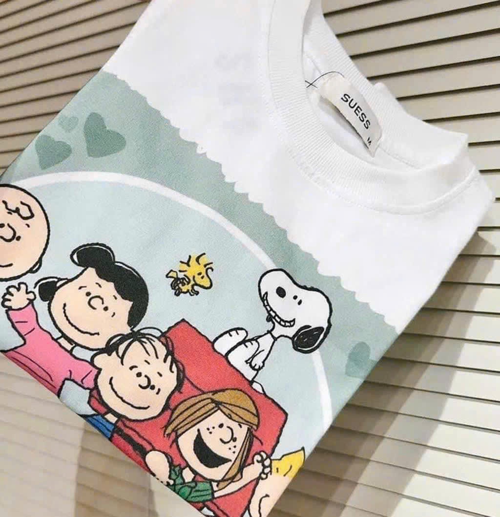 Áo Phông Trắng In Snoopy