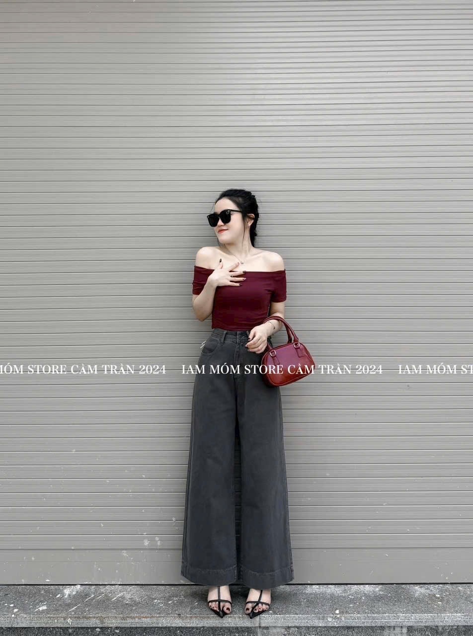 Quần Jeans Suông Khói