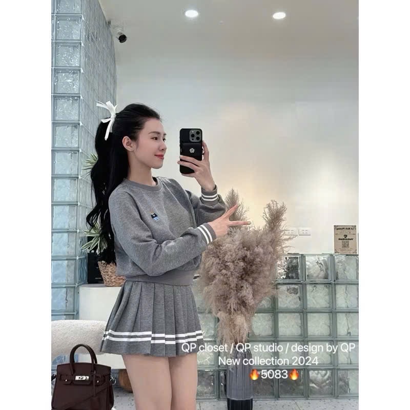 SET NỈ WHOAU XUẤT DƯ CV XẾP LY 2 MÀU
