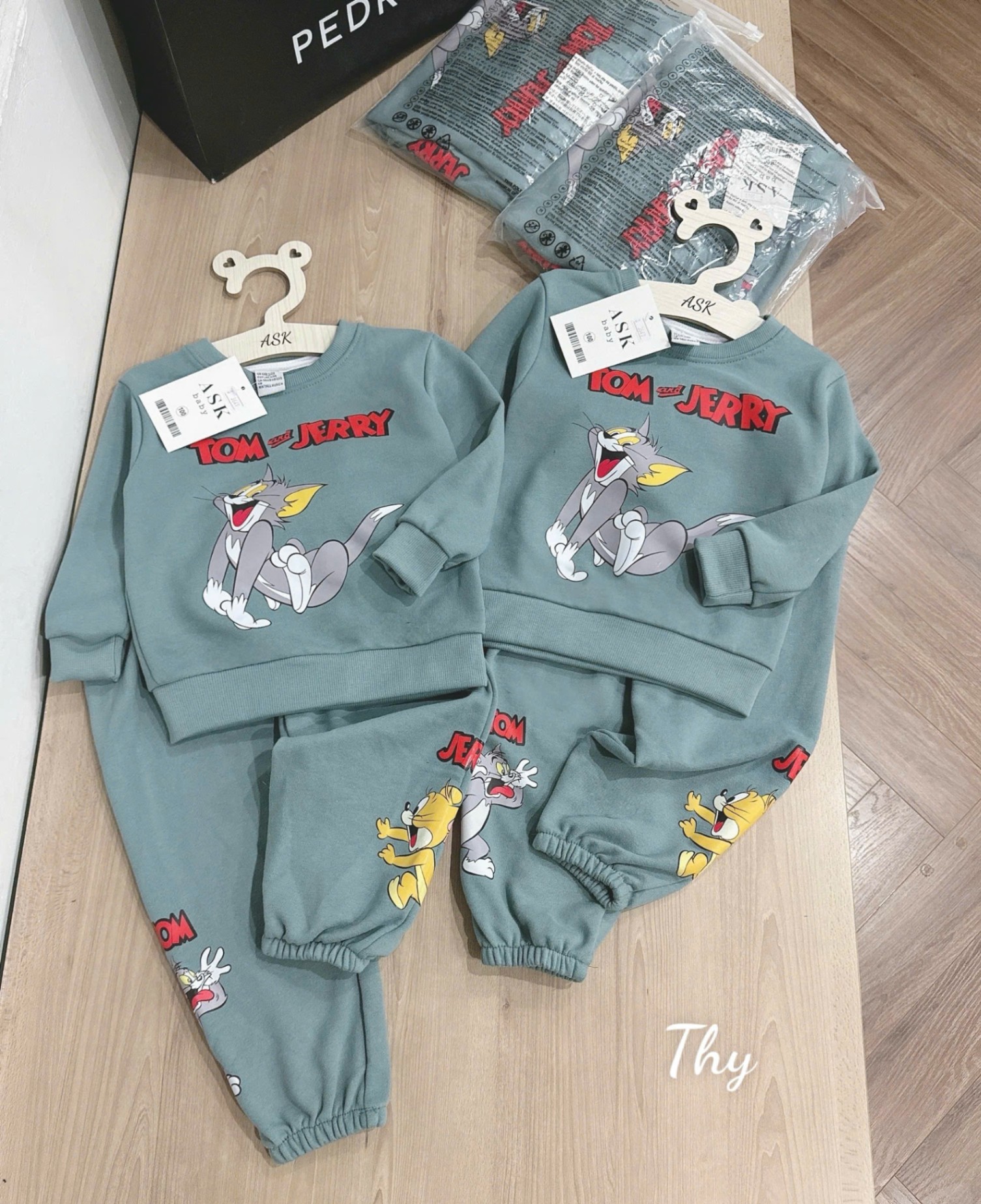 Bộ Nỉ Xanh Tom And Jerry