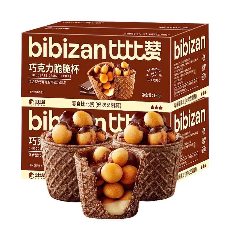 hộp bánh ốc quế phủ socola Bibizan