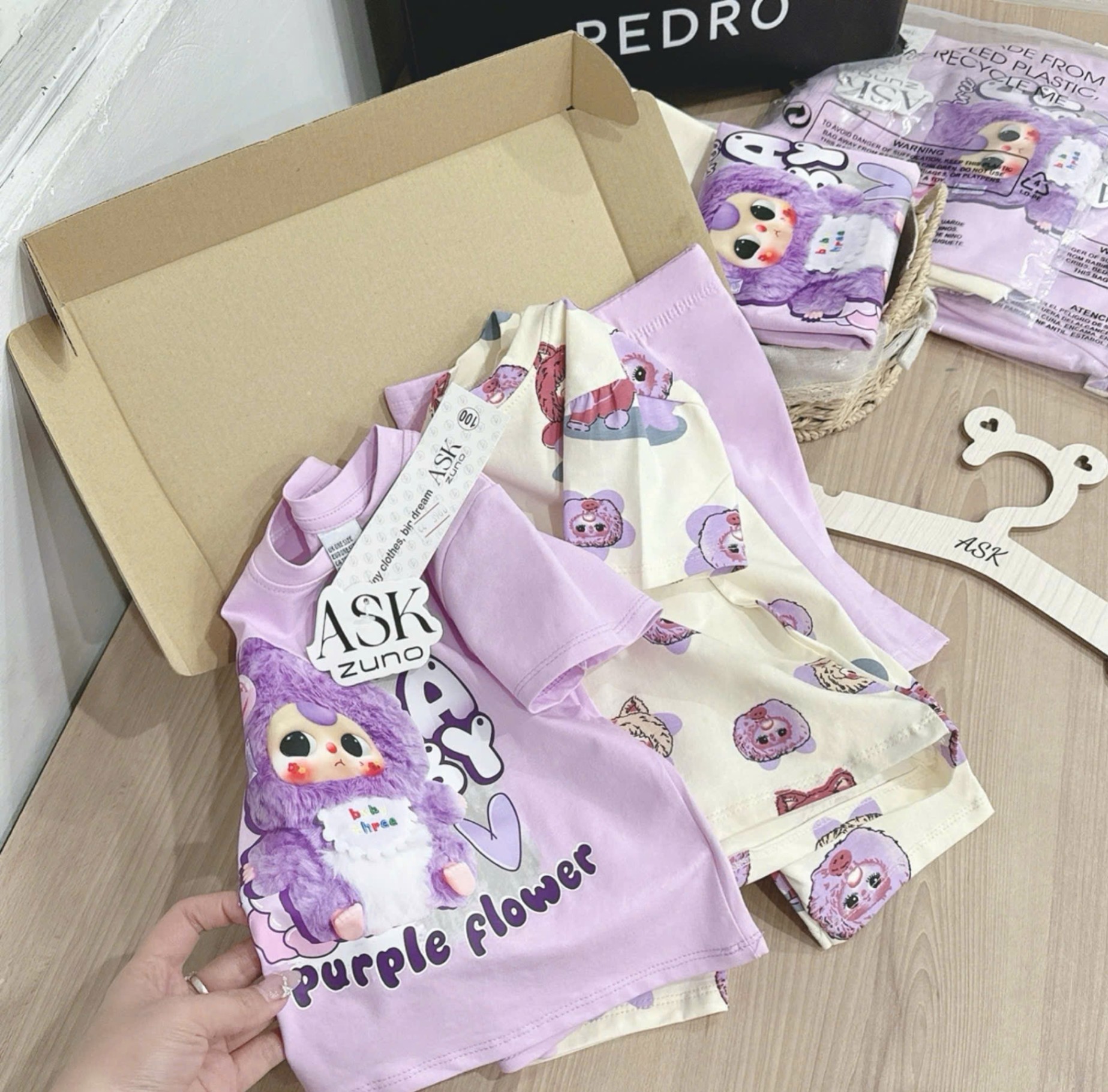 Sét 2 Bộ Ngố Tím Be Purple Cho Bé