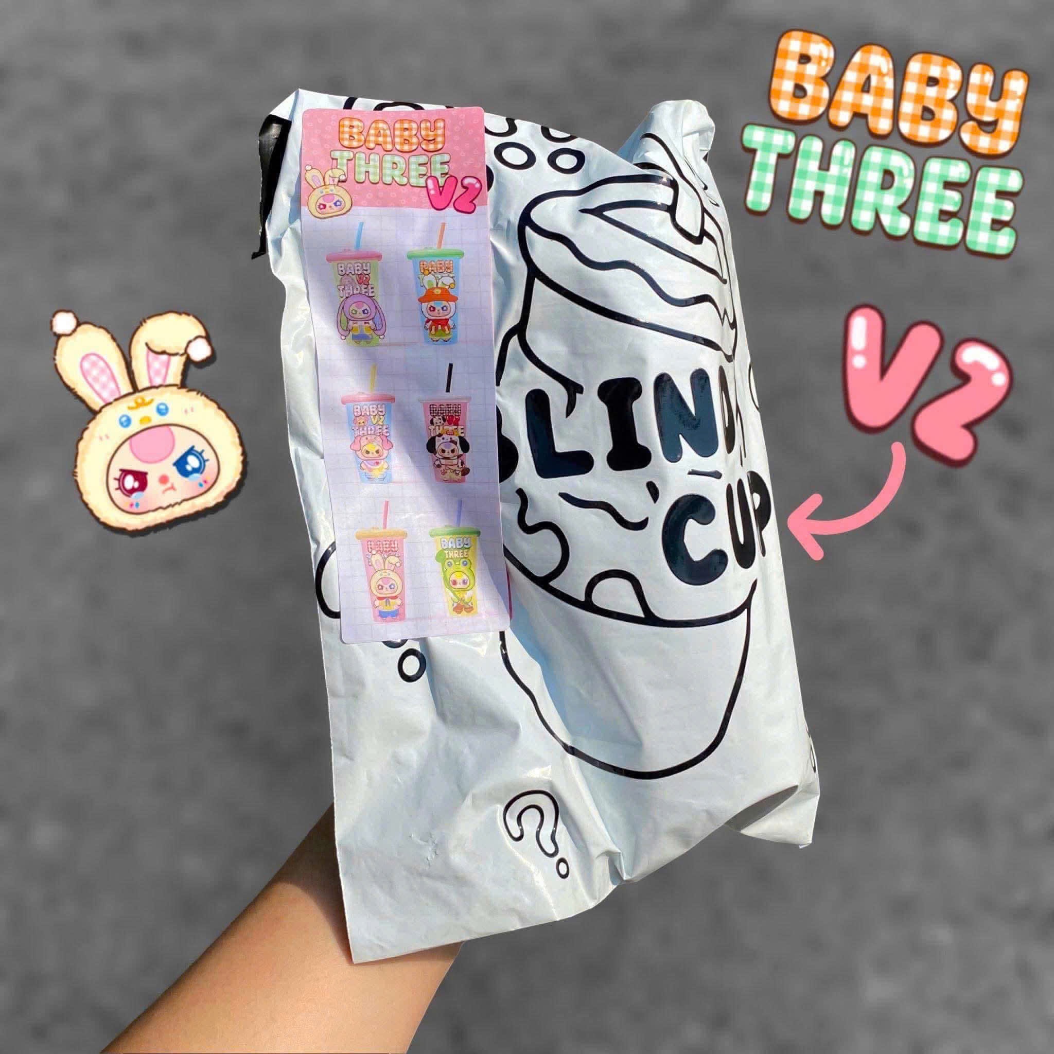 Ly Mù Babythree Kèm Ống Hút