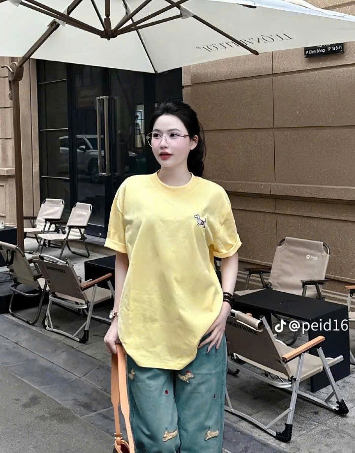 Sét Quần Jeans Mix Áo Phông Vàng
