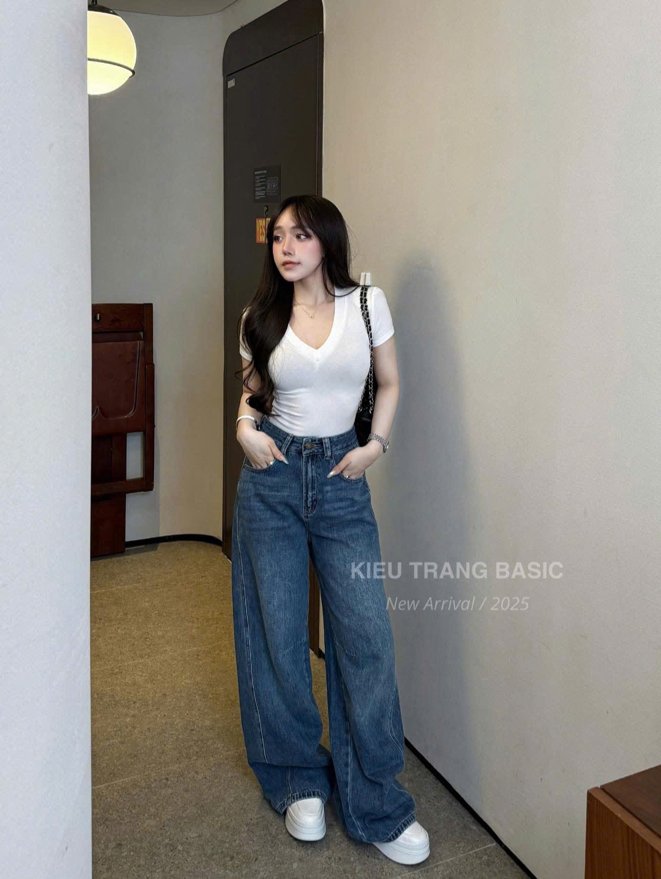 Sét 3 Áo Cổ Tim Xanh Trắng Đen