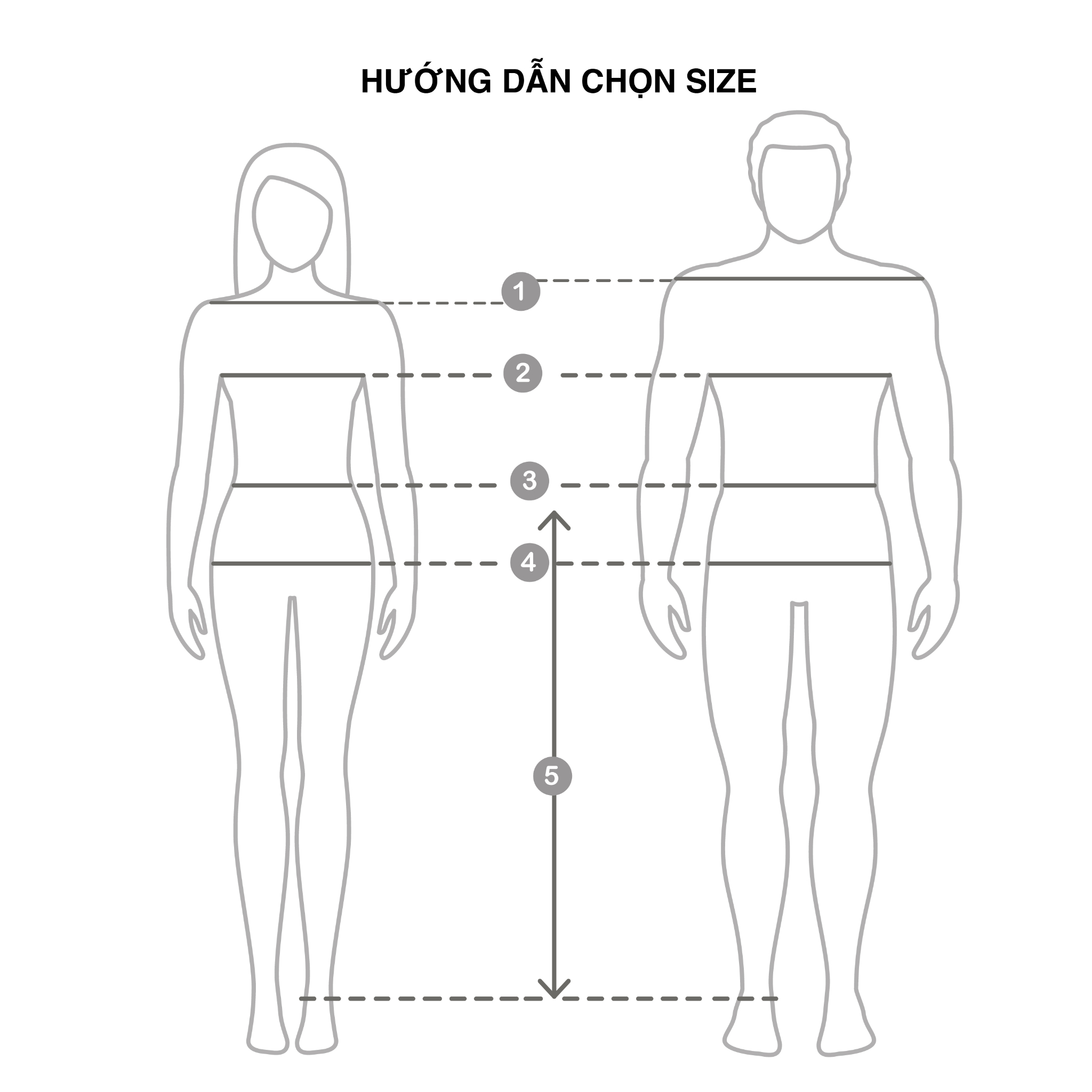 Hướng dẫn chọn size sản phẩm