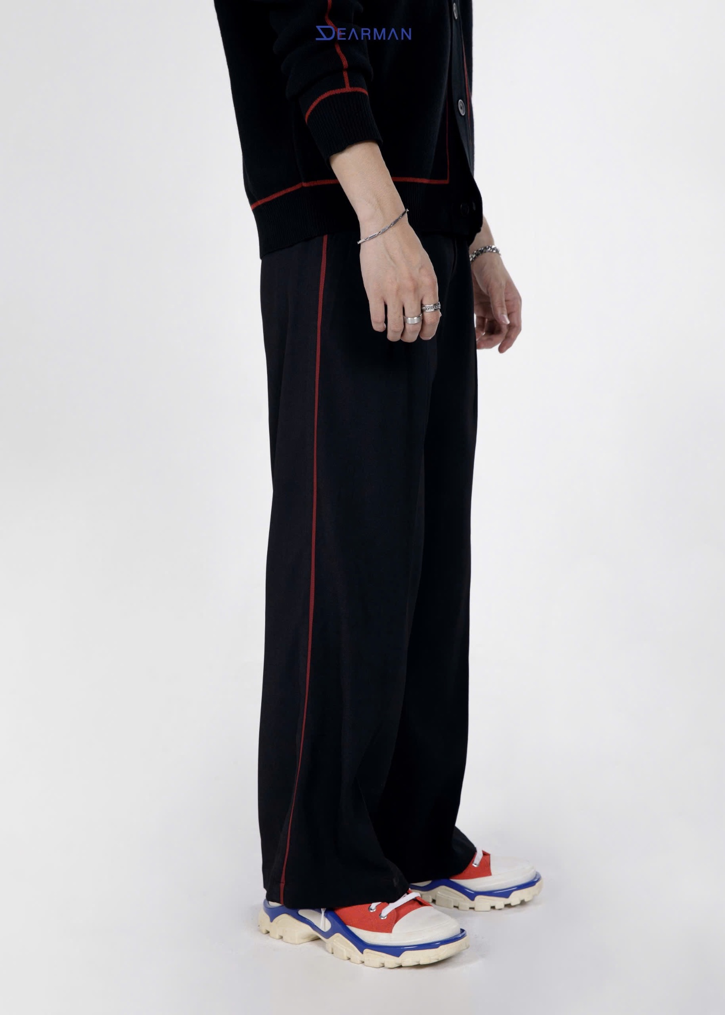 RED LINE TROUSER- BLACK