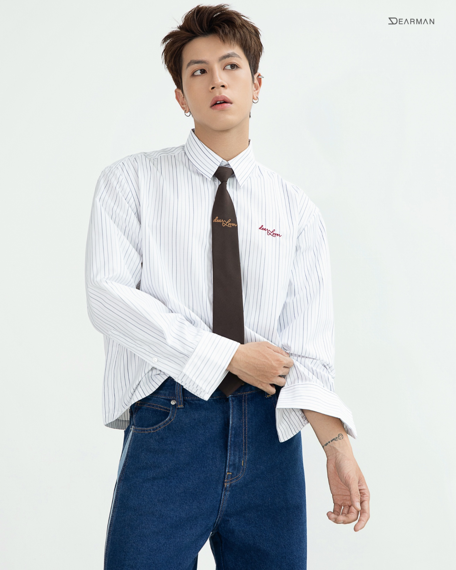 LOVER SHIRT- WHITE STRIPE