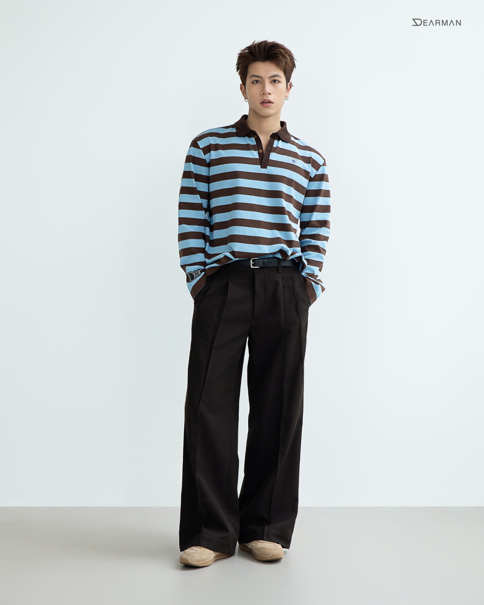 MANSION POLO- BROWN STRIPES